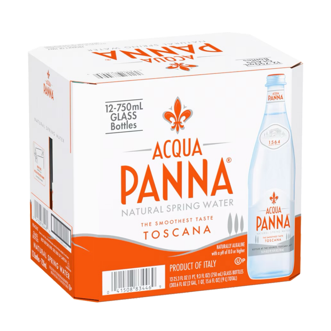 Acqua Panna 750ml Glass Case (12 bottles)