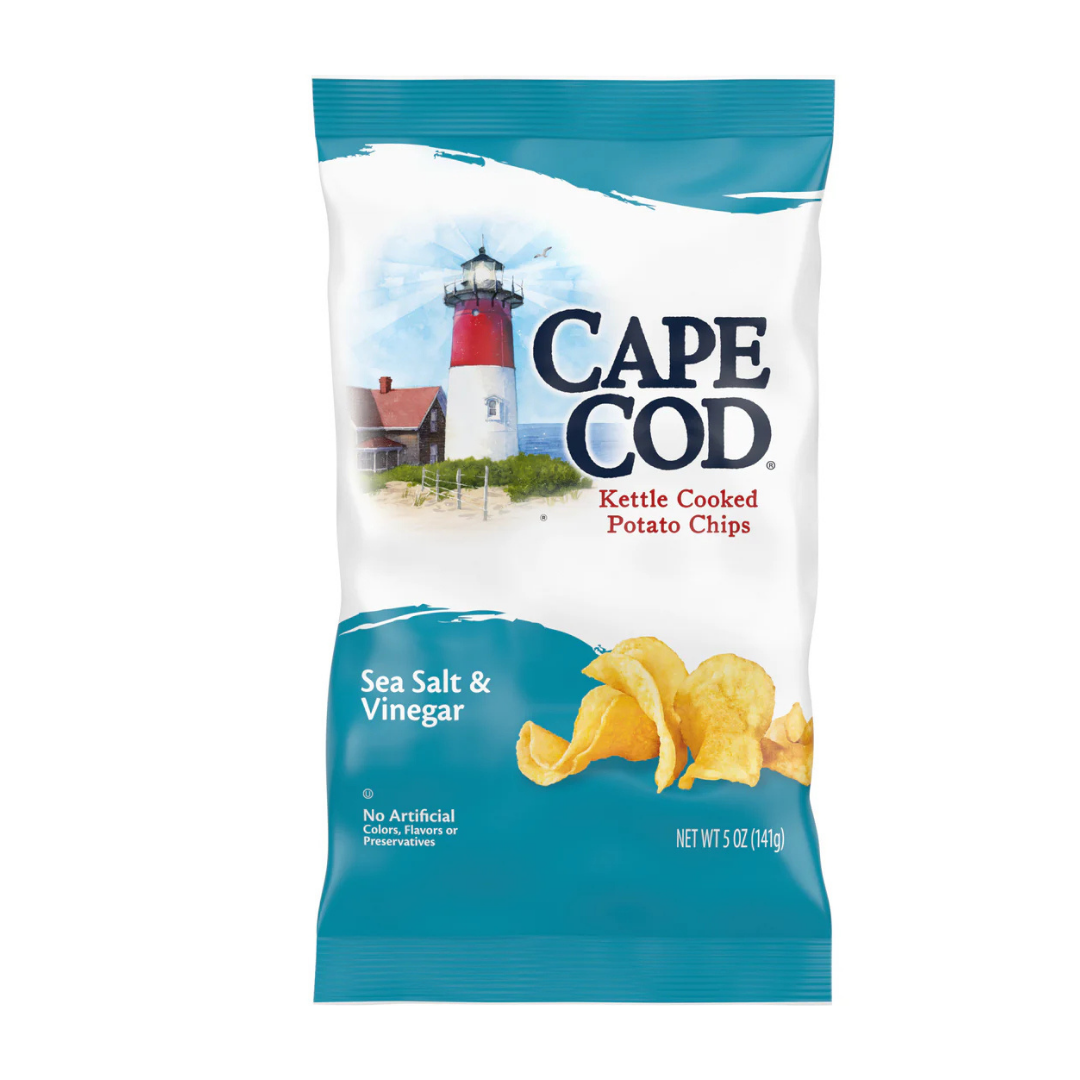 Cape Cod Sea Salt & Vinegar Potato Chips (5oz Bag)