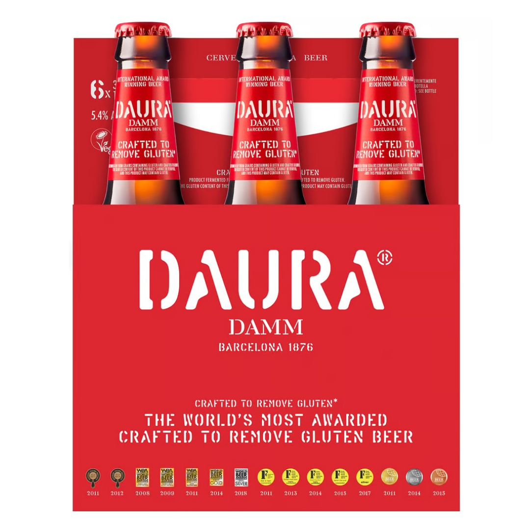 Daura Damm Gluten-Reduced Beer 6 Pack (11.2oz Bottle)