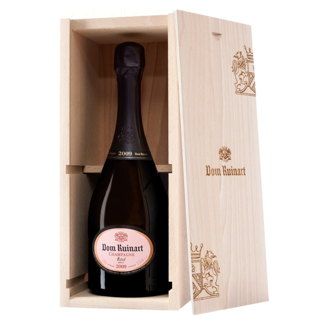 Dom Ruinart Rosé 2009 with Wooden Gift Box